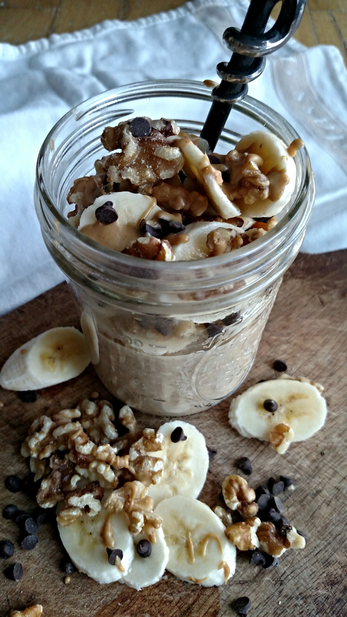 Peanut Butter, Banana Overnight Oats - Cook'n With Mrs. G