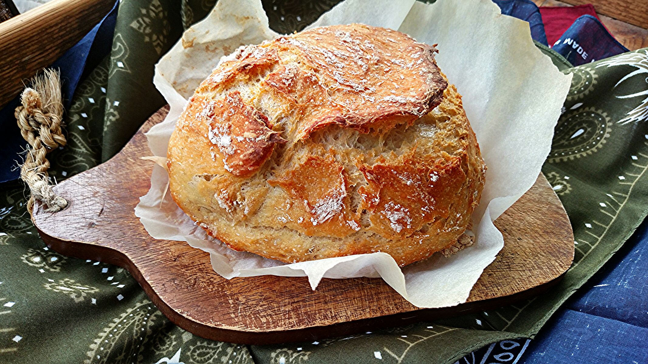 No Knead Dutch Oven Crusty Artisan Bread - Cook'n with Mrs. G